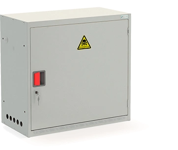 Шкаф для газовых баллонов ШГР 27-2-4(2x27л) 700x740x385 мм Светло-серый
