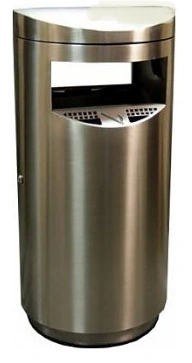 Урна-пепельница Терминал М, 400х935 мм, шлифованная, 40 л