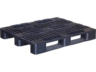 Паллет пластиковый перфорированный 1200х800х160 c бортиком 7 мм Н1, арт. CR 1208 H1 черный, код: 22190