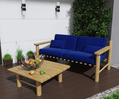 Столик «Eco lounge» Столик 75х75х30 сосна