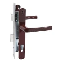 БУЛАТ ЗВ4-1.25.01.8017 коричневый БЕЗ МЦ Замок для КАЛИТКИ врезной с ручкой