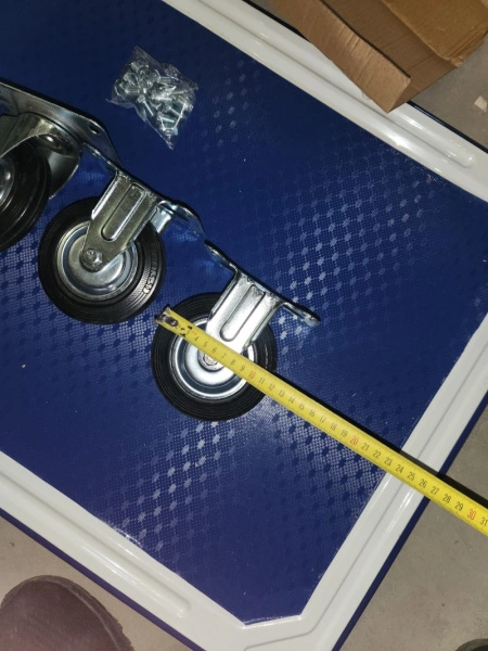 Тележка платформенная 150 кг TOR PH150 (740х480) со складной ручкой (резиновые колеса 100 мм)