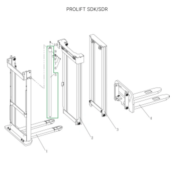 Центральный гидроцилиндр для штабелеров SDR1656/SDK1656