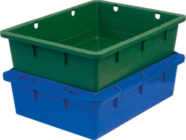 Ящик сплошной 532×400×141 мм, объем 22 л., арт.: 306, синий, код: 00420