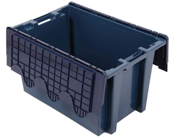 Ящик 600х400х365 с распашной несъёмной крышкой сплошной