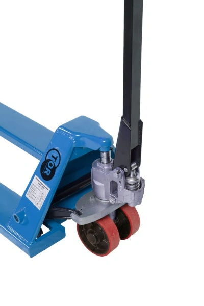 Тележка гидравлическая узковильная 2500 кг 1150х450 мм полиуретановые колеса TOR RHP(BF) PRO
