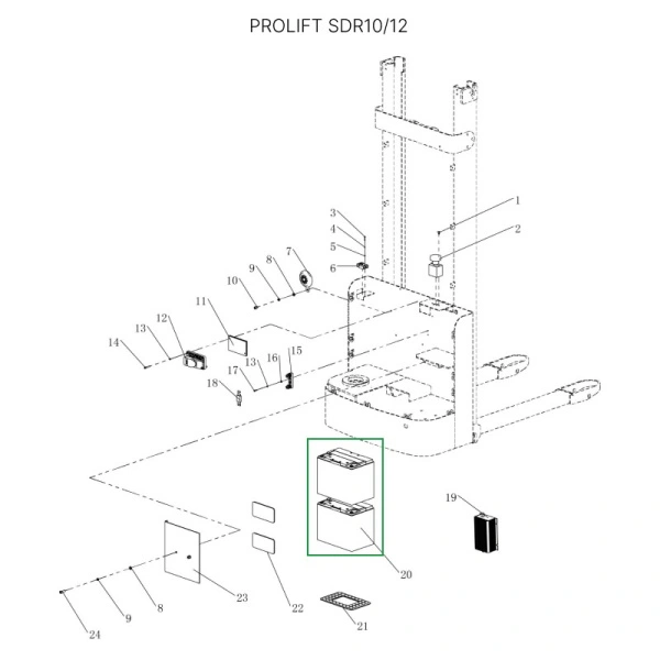 Контейнер iBox 1200х800х800 сплошной на ножках с краном 1"