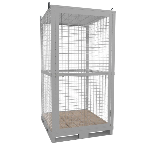 Контейнер для газовых баллонов КДР-16 1040x1135x920 мм Серый