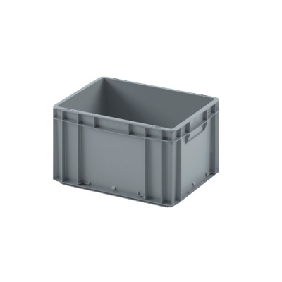 Евроконтейнер ЕС-4322.2 со сплошным дном и закрытыми ручками, 400х300х220 мм