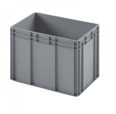 Евроконтейнер ЕС-6442.2 со сплошным дном и закрытыми ручками, 600х400х420 мм